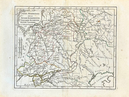 Russia, Ukraine, Petite Tartarie by Robert De Vaugondy, 1778