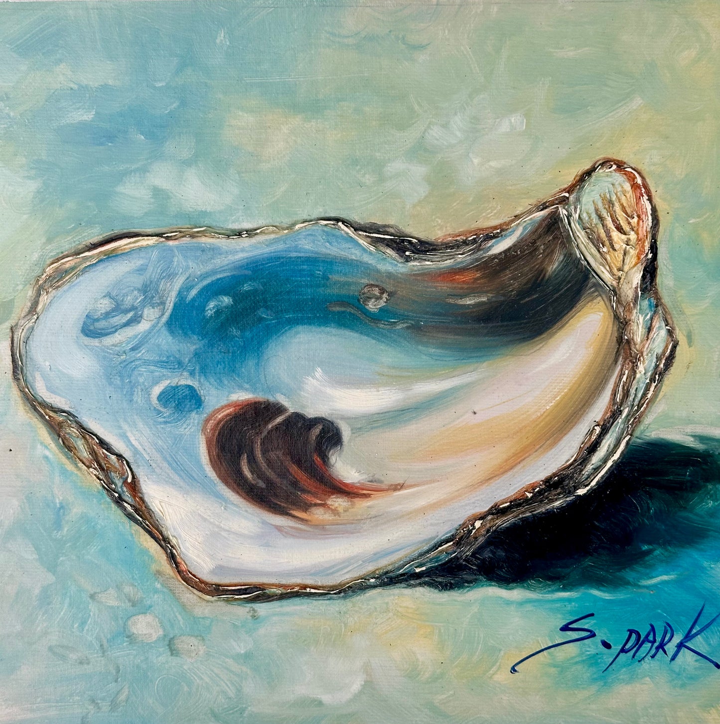 Contemporary Oyster by S. Park, Unframed