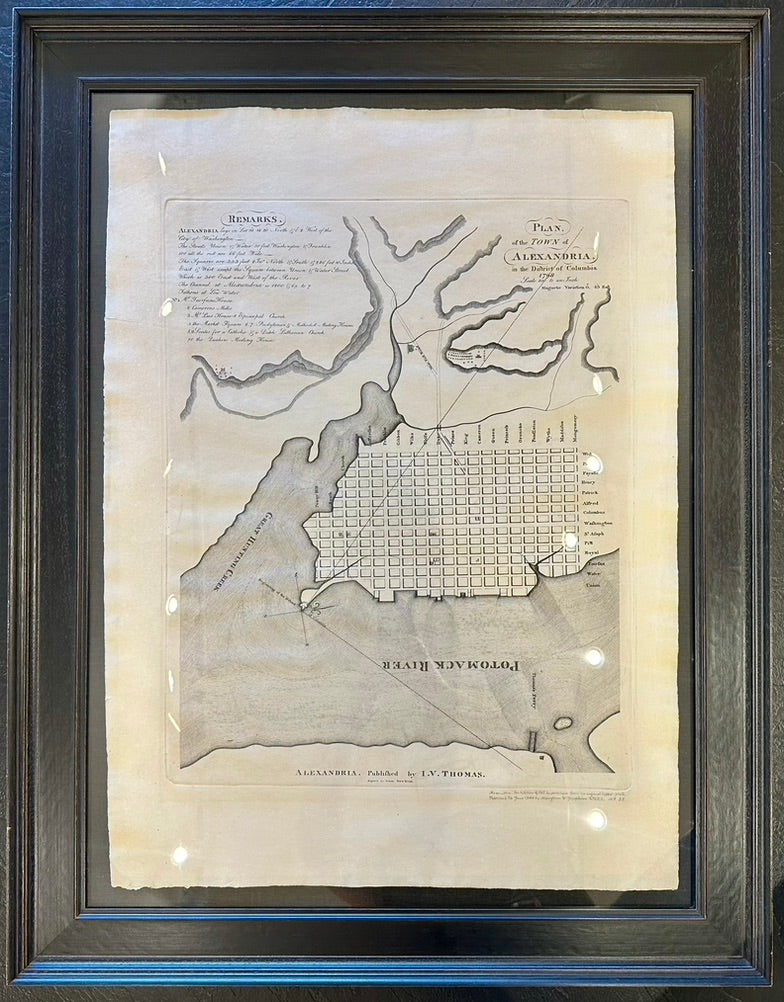 Alexandria, Virginia Town Plan, Framed