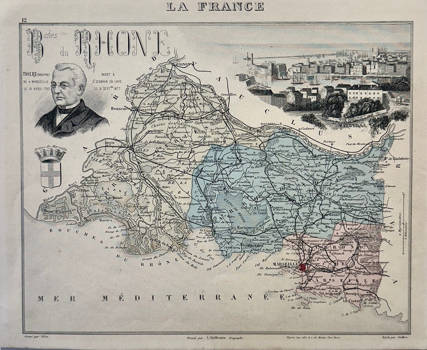 1883 Bouches-Du-Rhone, France