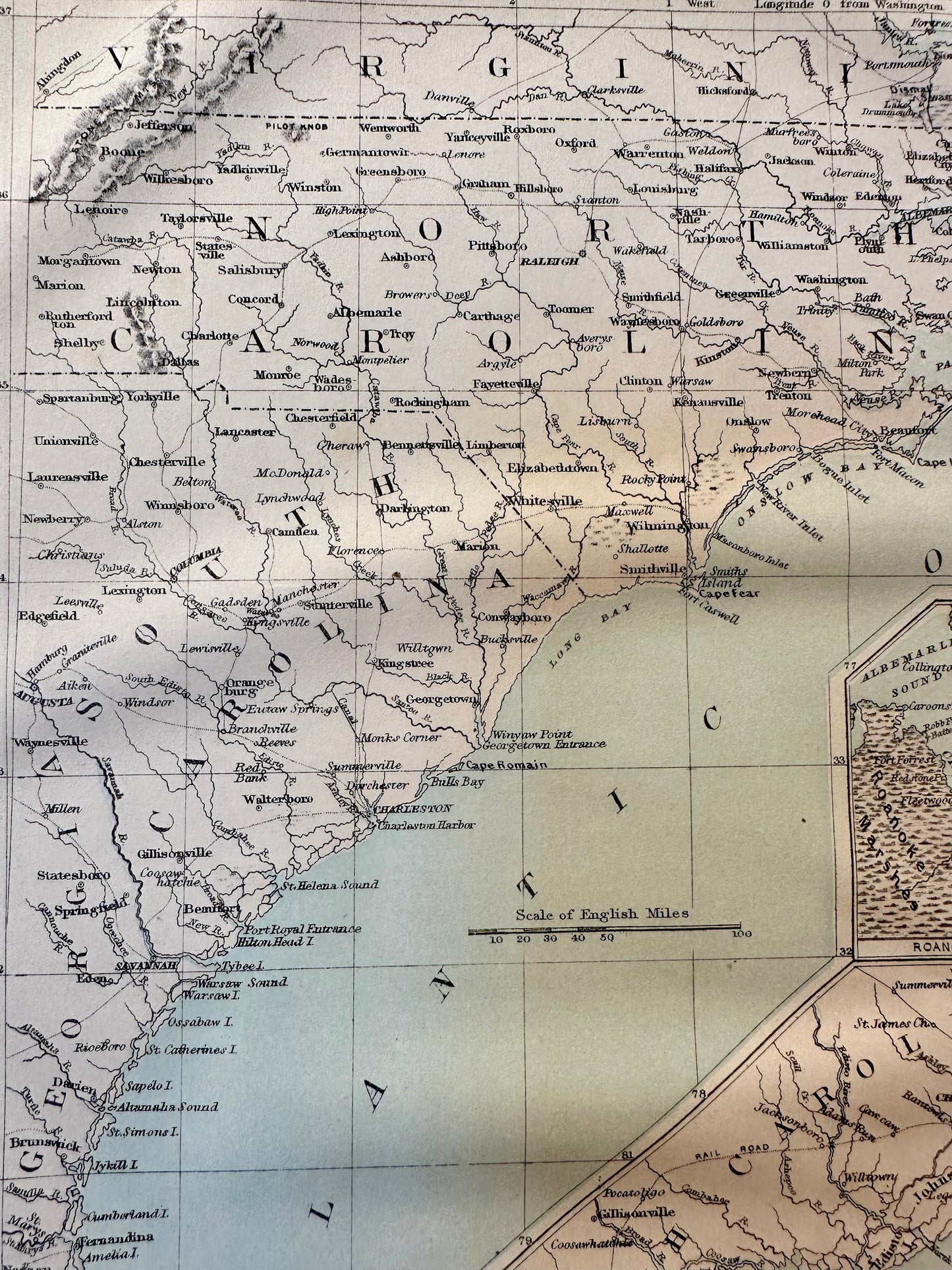 Atlantic Coast & Carolinas, 1863