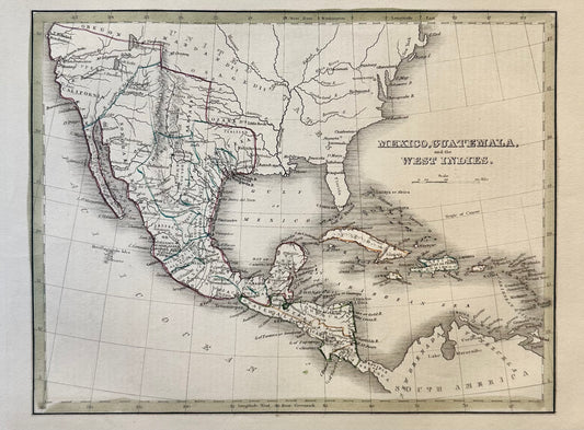 Mexico, Guatemala & West Indies by Bradford, 1830