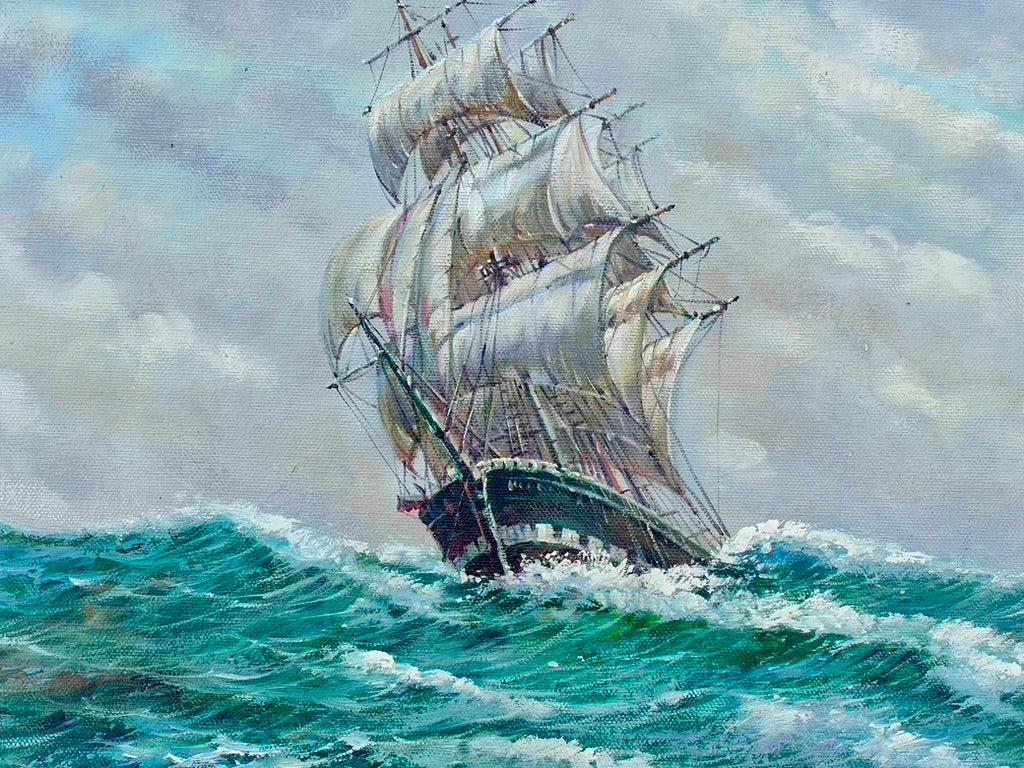 20th Century Clipper Ship Painting