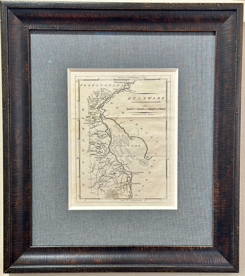 Map of Delaware by Matthew Carey, 1805