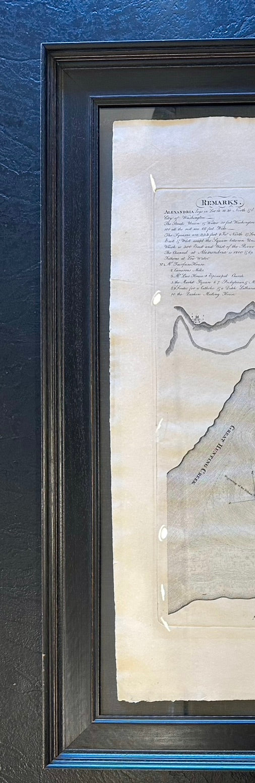 Alexandria, Virginia Town Plan, Framed