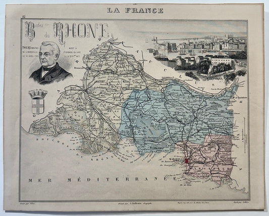 1883 Bouches-Du-Rhone, France