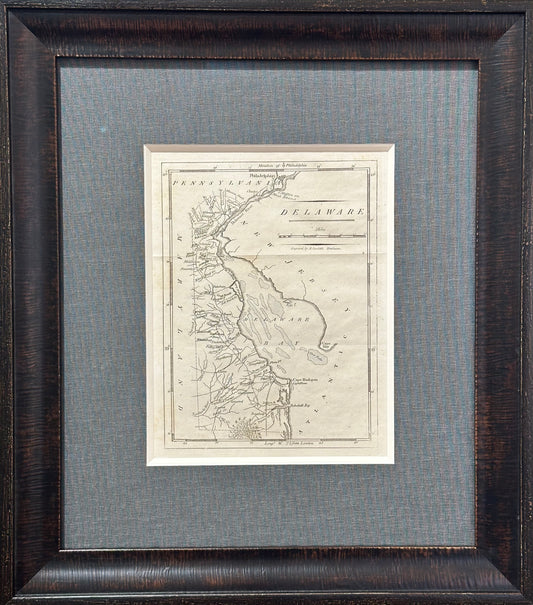 Map of Delaware by Matthew Carey, 1805