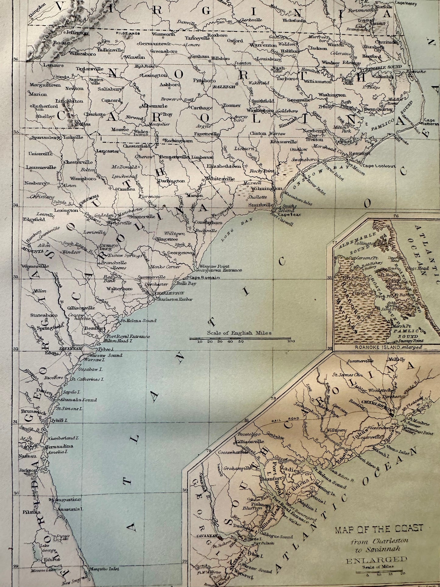 Atlantic Coast & Carolinas, 1863