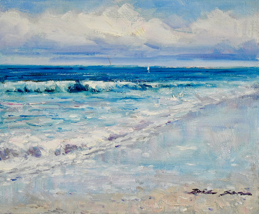 Waves, Original Oil on Canvas by Eric Son