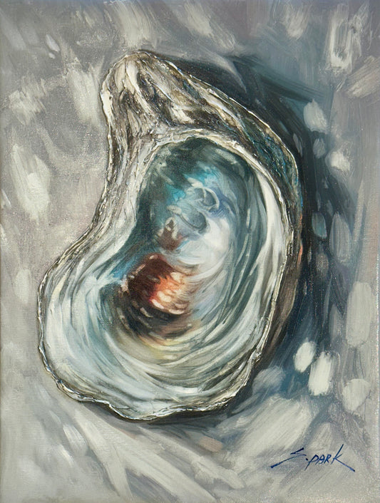 Oyster, Original Oil on Canvas by S. Park