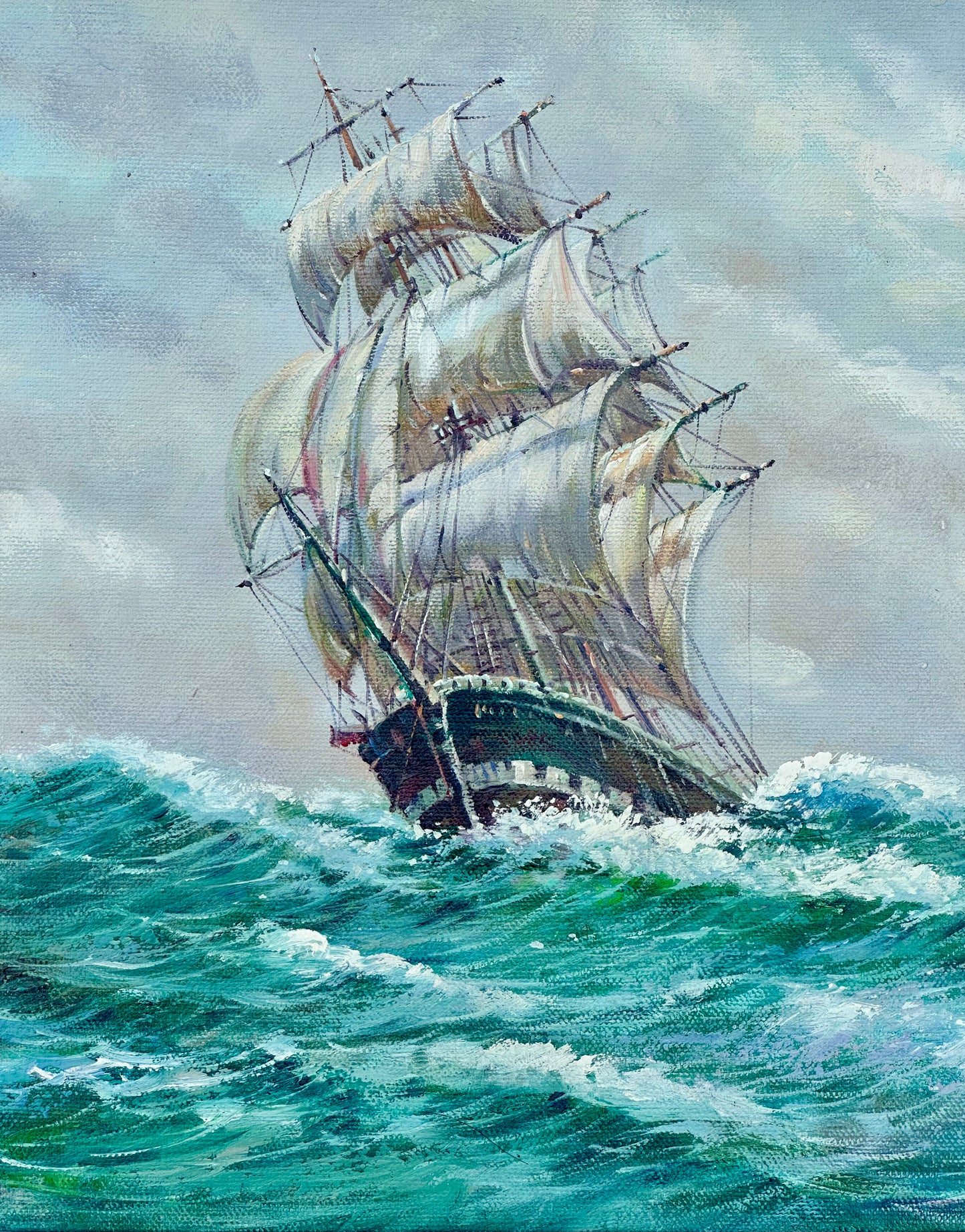 20th Century Clipper Ship Painting