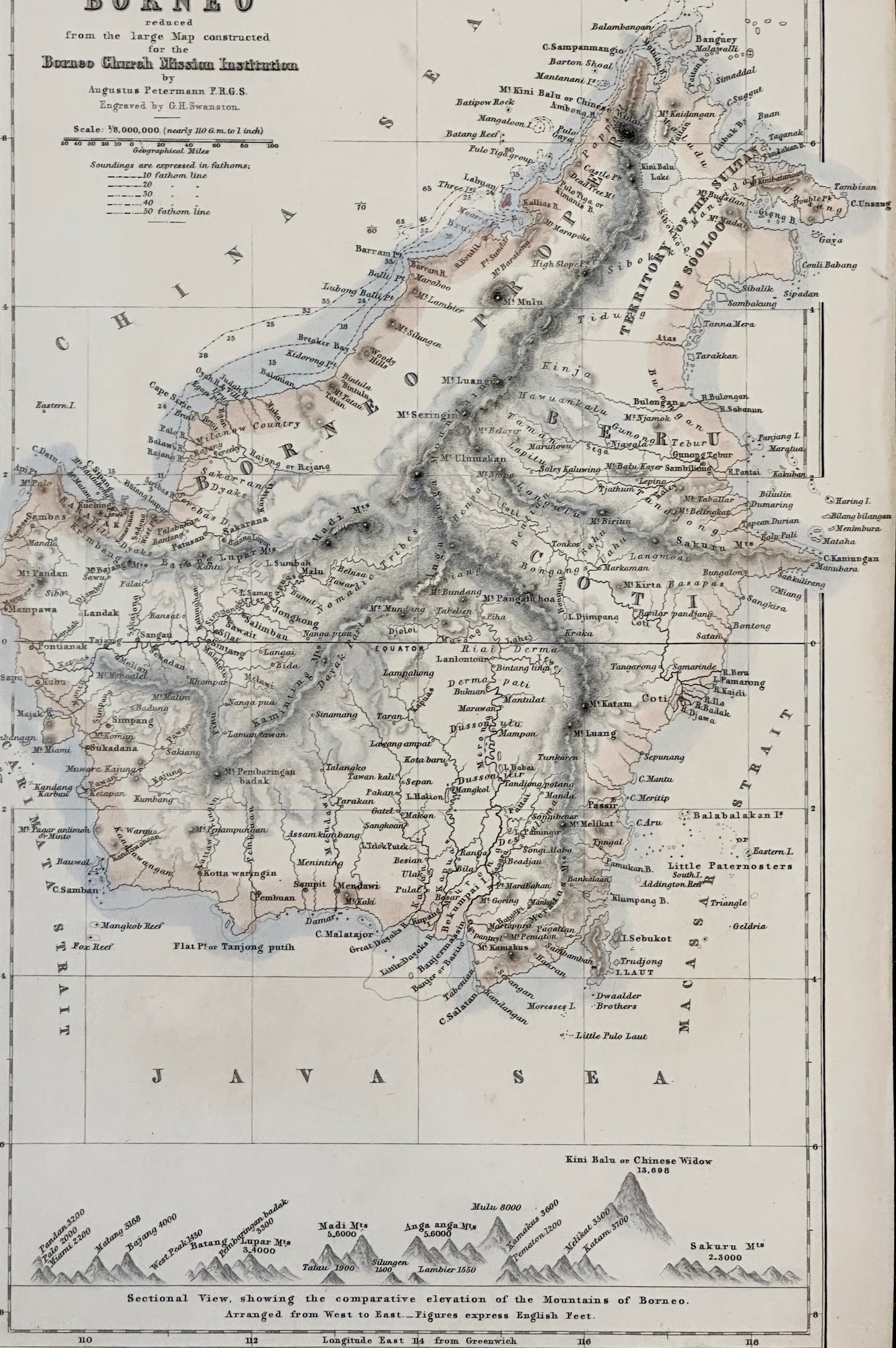 Borneo, Indonesia 1852