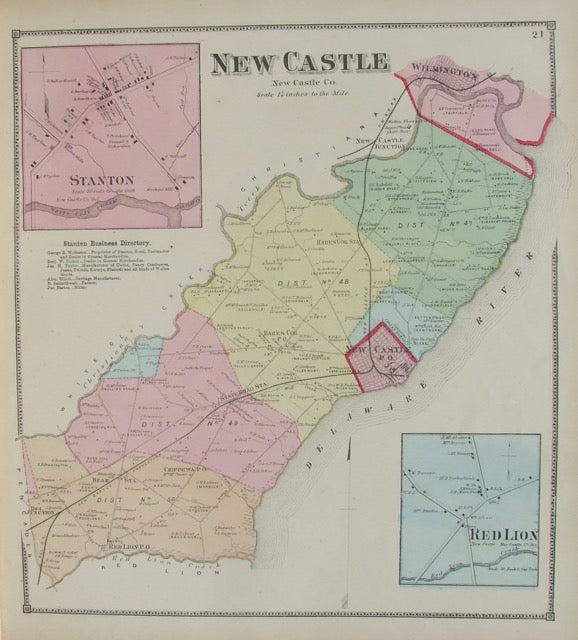 New Castle Street Map